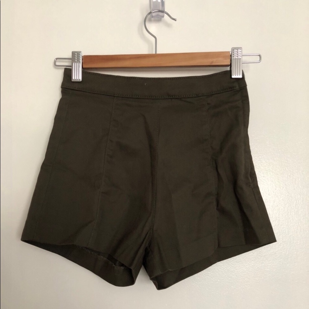 H&M Olive Green Denim Shorts